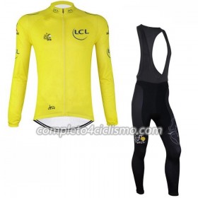 Maglia Gialla ML + Pantaloncino con bretelle ML 2018 Tour De France